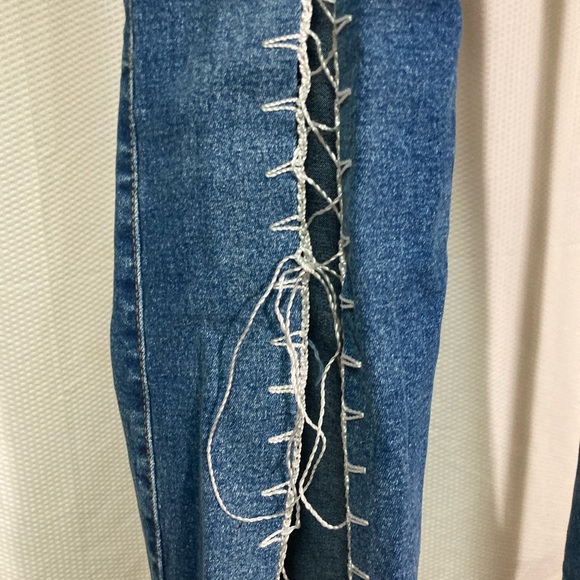 Lace up y2k vintage jeans - Picture 3 of 7